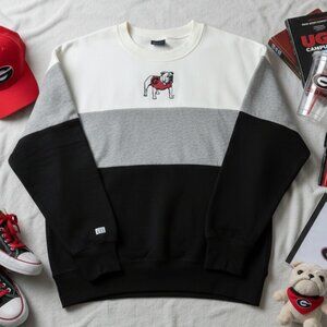 Tailgate Georgia Bulldogs Colorblock Sweatshirt